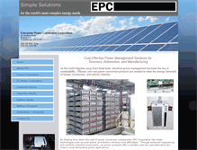 Tablet Screenshot of epc-corporation.com